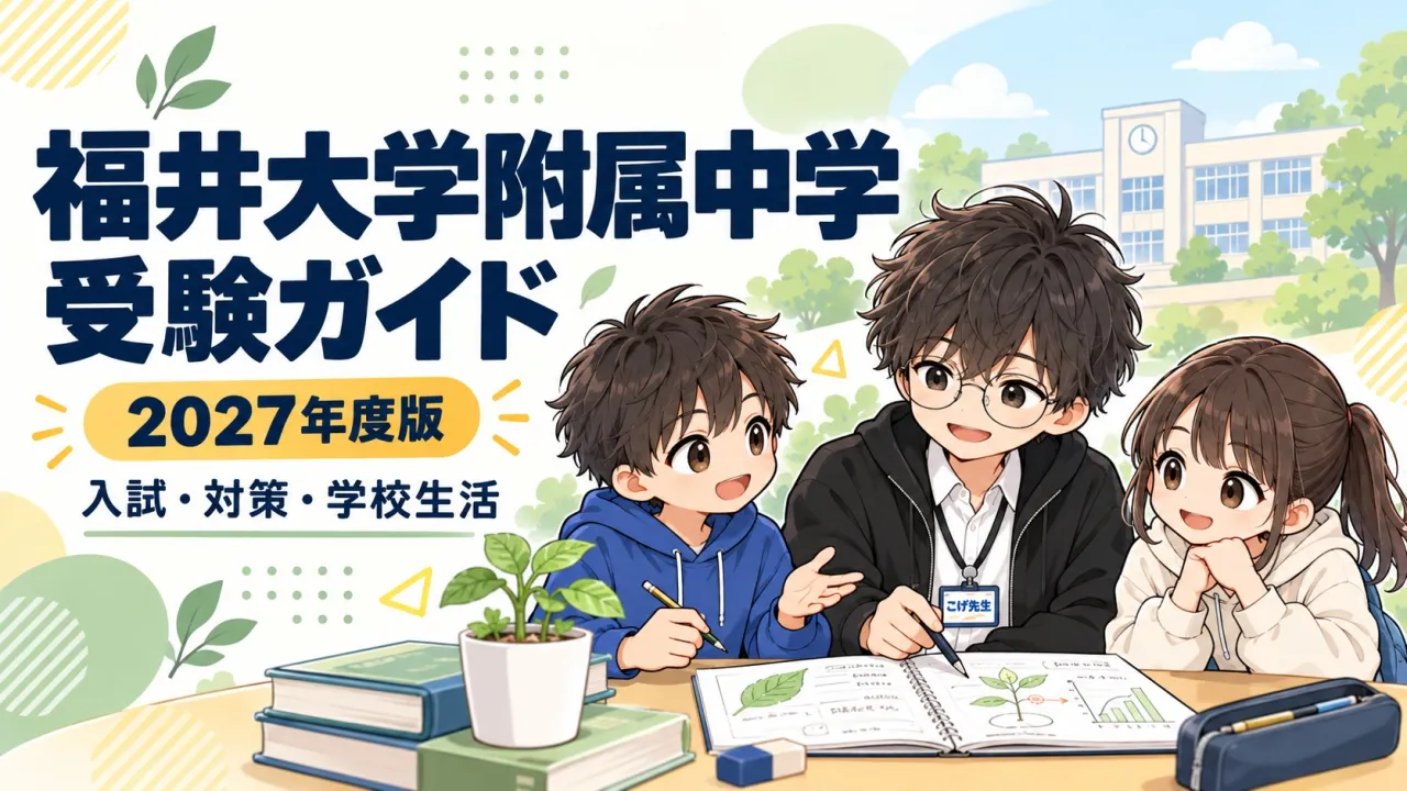 福井大学附属中学 受験ガイド【2027年度】｜入試・難易度・学校生活